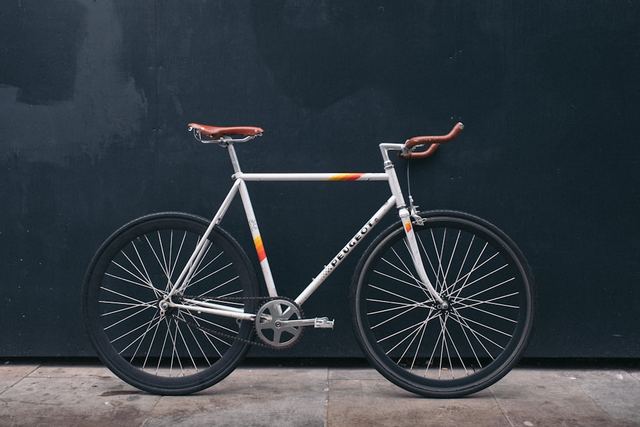 Camera view of a bicycle